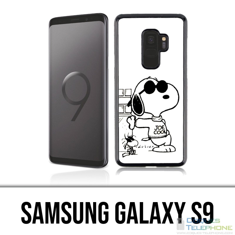 Samsung Galaxy S9 Case - Snoopy Black White