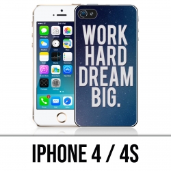 IPhone 4 / 4S Hülle - Work Hard Dream Big