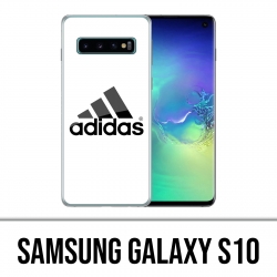 Coque Samsung Galaxy S10 - Adidas Logo Blanc