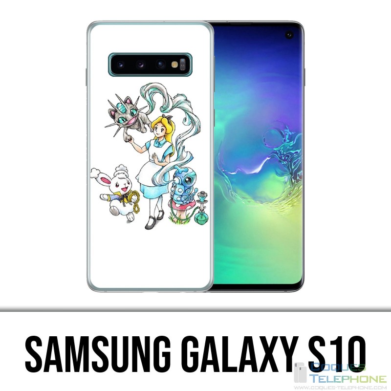 Coque Samsung Galaxy S10 - Alice Au Pays Des Merveilles Pokémon