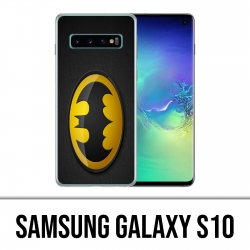 Carcasa Samsung Galaxy S10 - Batman Logo Classic Amarillo Negro