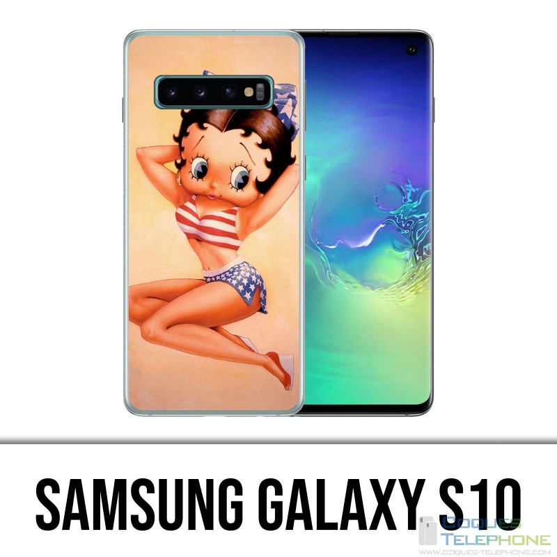 Carcasa Samsung Galaxy S10 - Vintage Betty Boop