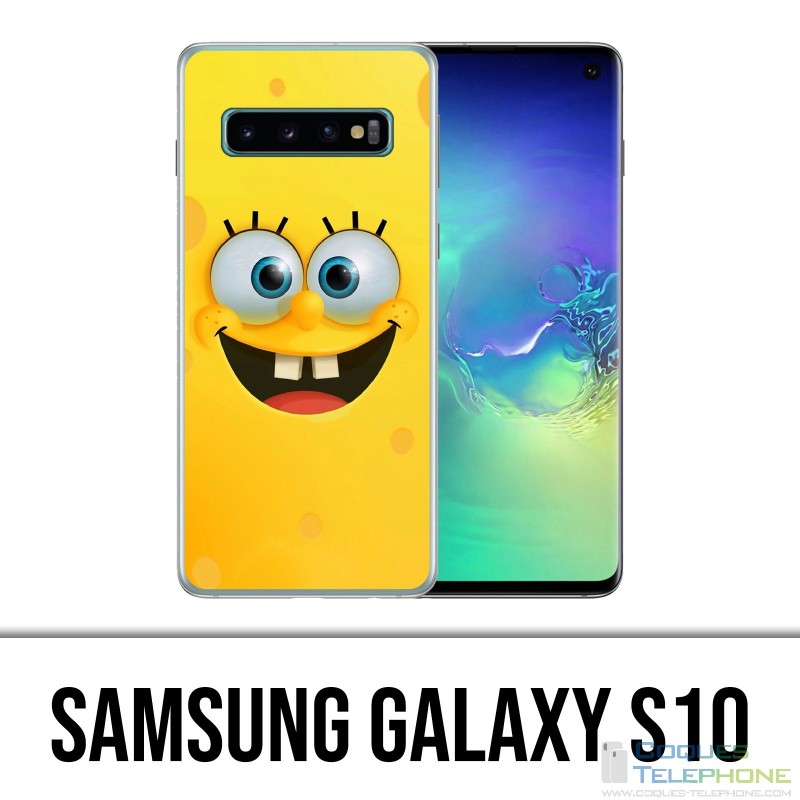 Coque Samsung Galaxy S10 - Bob L'éponge Lunettes