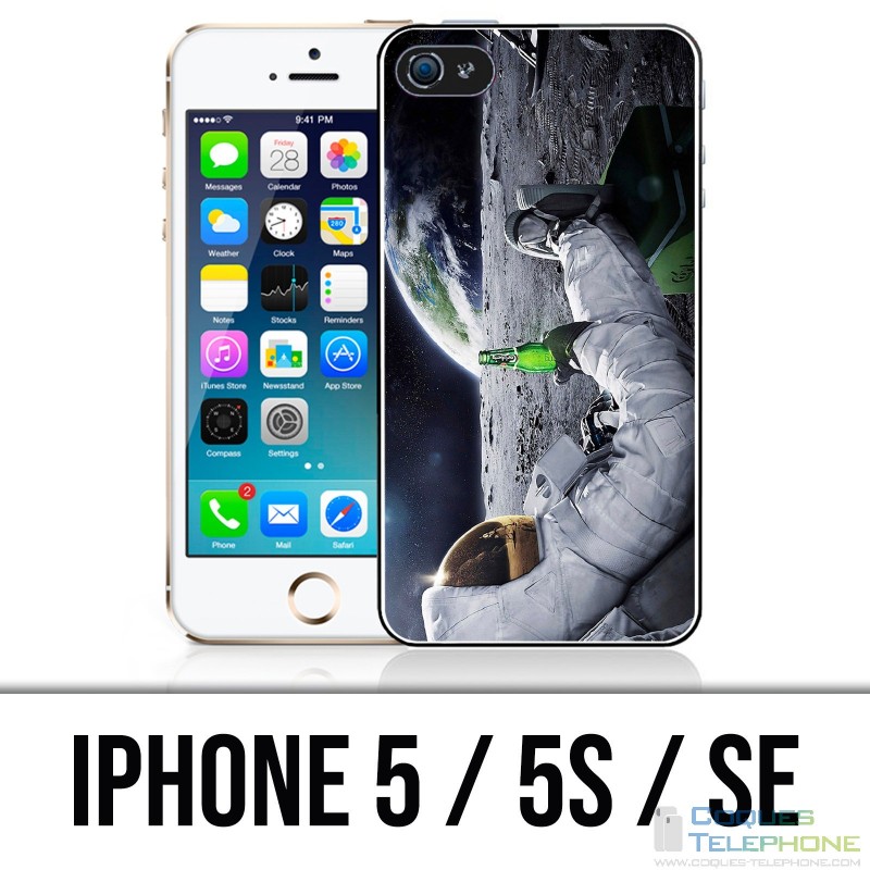 Coque iPhone 5 / 5S / SE - Astronaute Bière