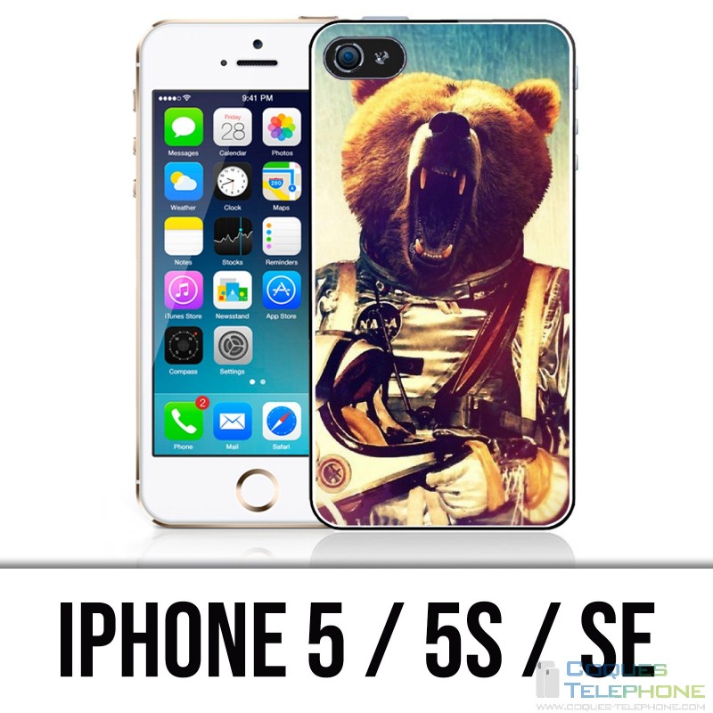 Coque iPhone 5 / 5S / SE - Astronaute Ours