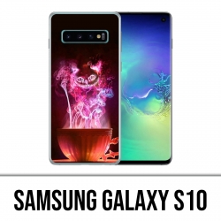 Custodia Samsung Galaxy S10 - Tazza per gatti Alice nel paese delle meraviglie