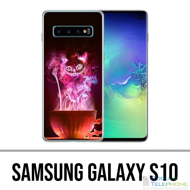 Custodia Samsung Galaxy S10 - Tazza per gatti Alice nel paese delle meraviglie