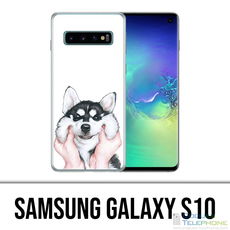 Custodia Samsung Galaxy S10 - Dog Husky Cheeks
