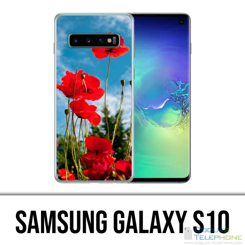 Coque Samsung Galaxy S10 - Coquelicots 1