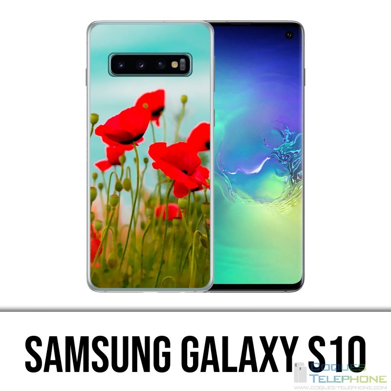 Coque Samsung Galaxy S10 - Coquelicots 2