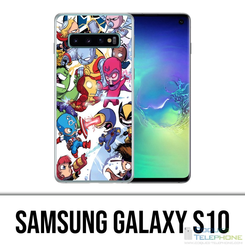 Carcasa Samsung Galaxy S10 - Cute Marvel Heroes