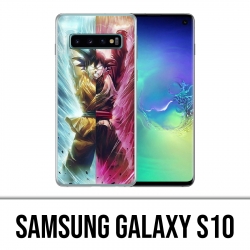 Coque Samsung Galaxy S10 - Dragon Ball Black Goku Cartoon