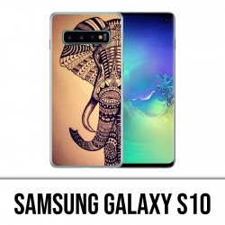 Custodia Samsung Galaxy S10 - Elefante azteco vintage