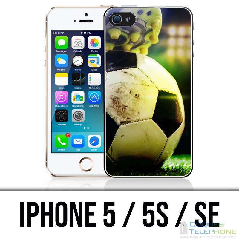 Coque iPhone 5 / 5S / SE - Ballon Football Pied