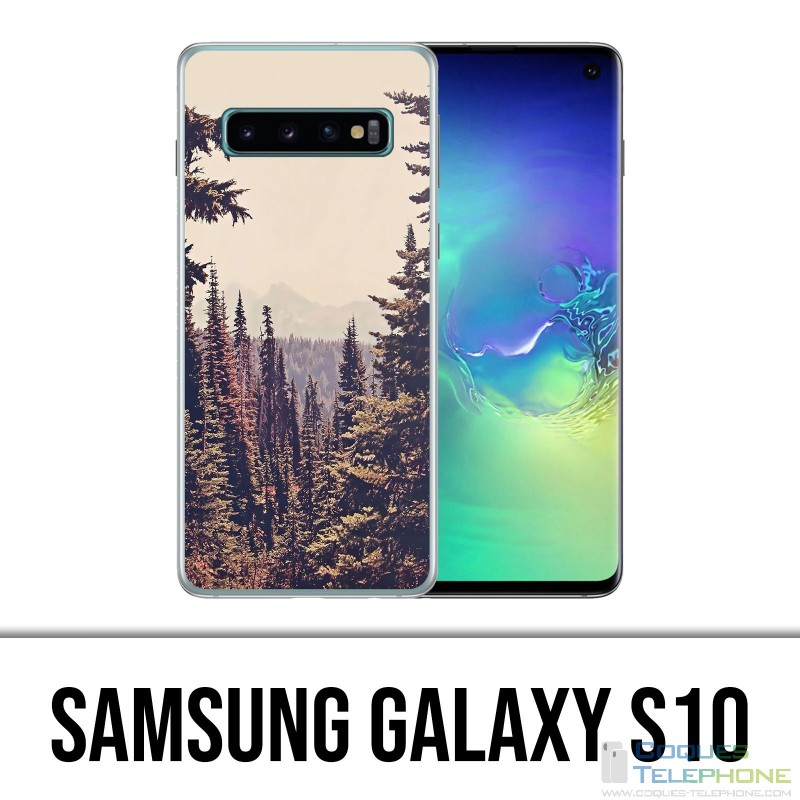 Coque Samsung Galaxy S10 - Foret Sapins