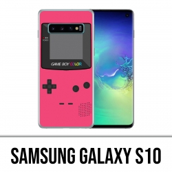 Samsung Galaxy S10 Hülle - Game Boy Farbe Pink