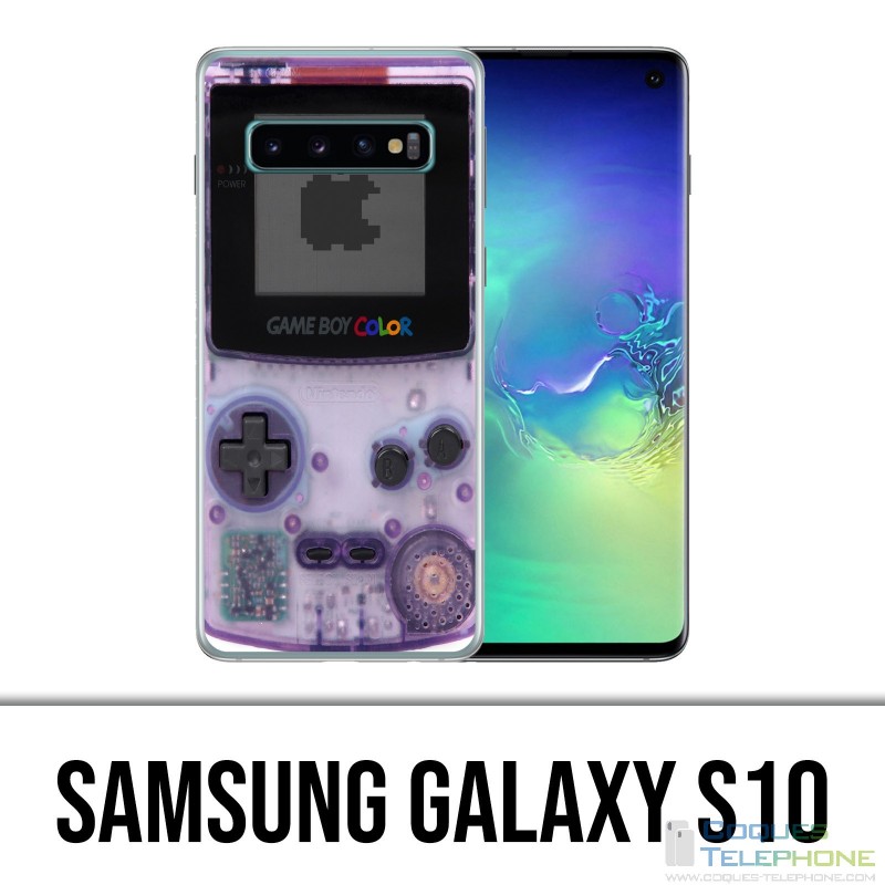 Carcasa Samsung Galaxy S10 - Game Boy Color Violeta