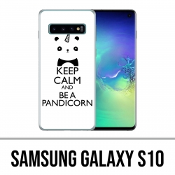 Custodia Samsung Galaxy S10 - Mantieni la calma Pandicorn Panda Unicorn