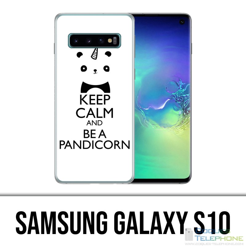 Carcasa Samsung Galaxy S10 - Keep Calm Pandicorn Panda Unicorn