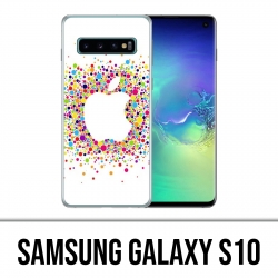 Coque Samsung Galaxy S10 - Logo Apple Multicolore