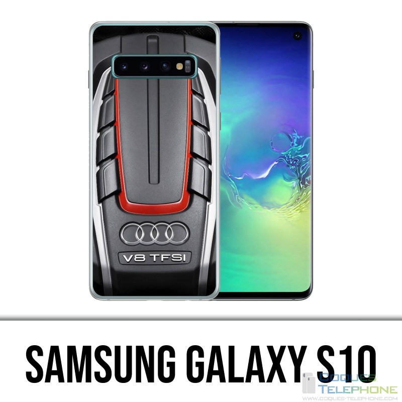 Coque Samsung Galaxy S10 - Moteur Audi V8