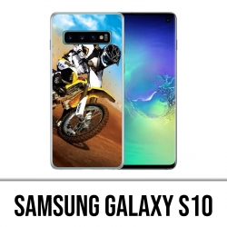 Coque Samsung Galaxy S10 - Motocross Sable