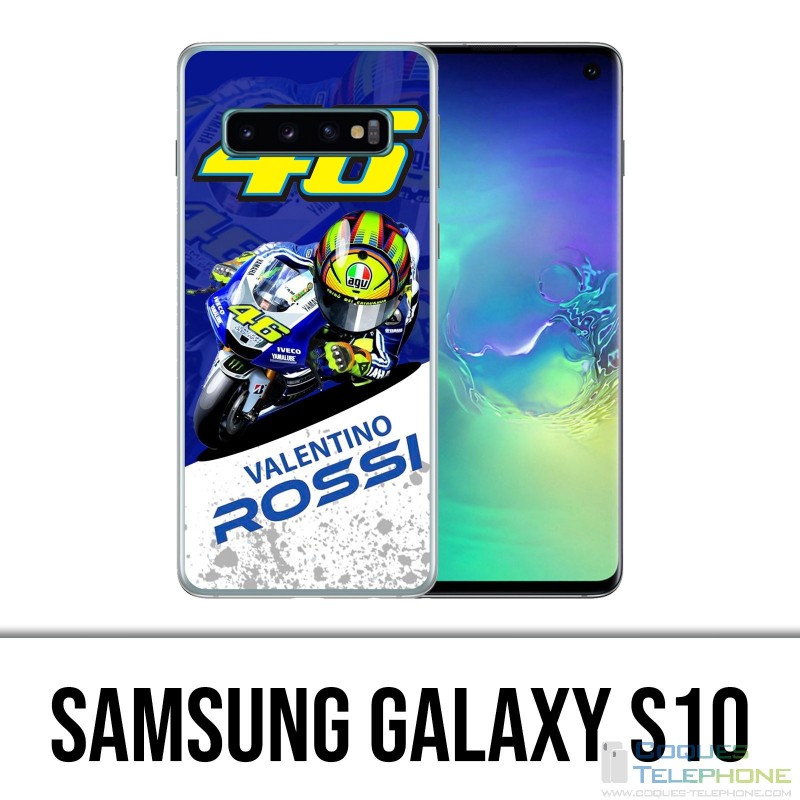 Coque Samsung Galaxy S10 - Motogp Rossi Cartoon