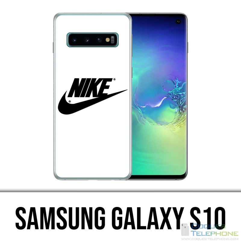 Samsung Galaxy S10 Hülle - Nike Logo Weiß