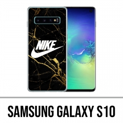 Custodia Samsung Galaxy S10 - Marmo Nike logo oro