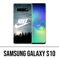 Coque Samsung Galaxy S10 - Nike Logo Wood