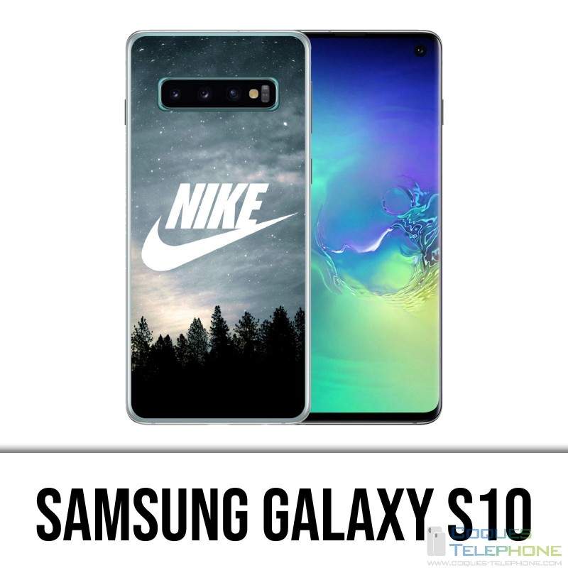 Custodia Samsung Galaxy S10 - Logo Nike in legno