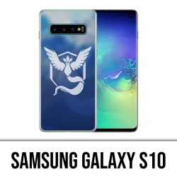 Carcasa Samsung Galaxy S10 - Pokemon Go Team Azul Grunge