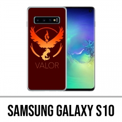 Carcasa Samsung Galaxy S10 - Pokemon Go Team Rojo Grunge