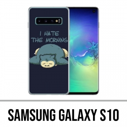 Custodia Samsung Galaxy S10 - Pokemon Ronflex Hate Morning