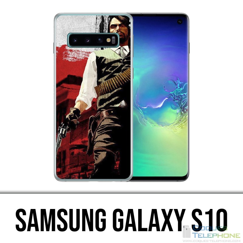 Coque Samsung Galaxy S10 - Red Dead Redemption Sun