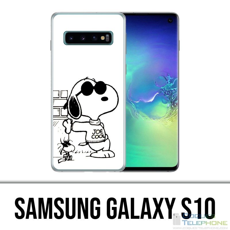 Samsung Galaxy S10 Hülle - Snoopy Schwarz Weiß