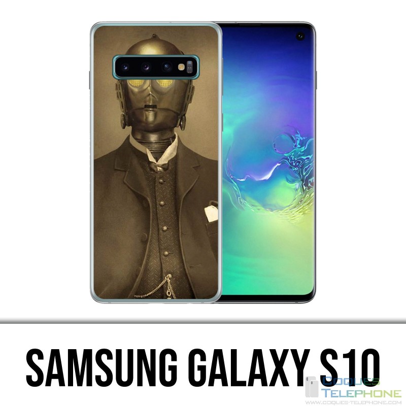 Carcasa Samsung Galaxy S10 - Vintage Star Wars C3Po