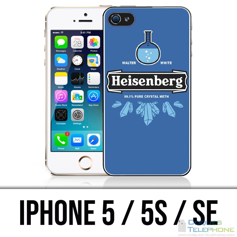 Coque iPhone 5 / 5S / SE - Braeking Bad Heisenberg Logo