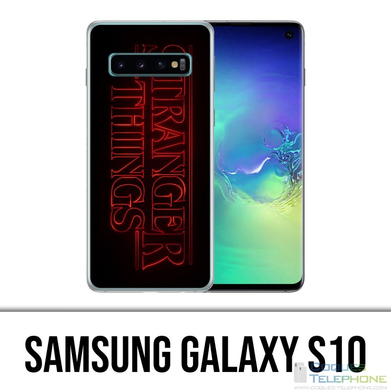 Custodia Samsung Galaxy S10 - Logo di Stranger Things