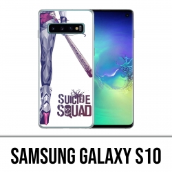 Carcasa Samsung Galaxy S10 - Pierna Escuadrón Suicida Harley Quinn