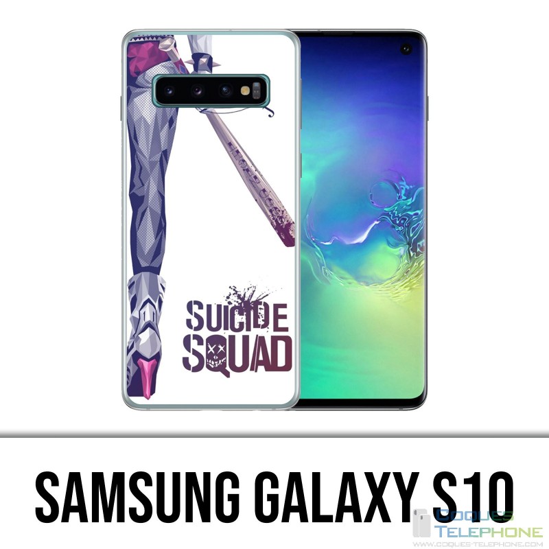 Carcasa Samsung Galaxy S10 - Pierna Escuadrón Suicida Harley Quinn