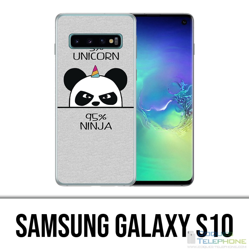 Coque Samsung Galaxy S10 - Unicorn Ninja Panda Licorne