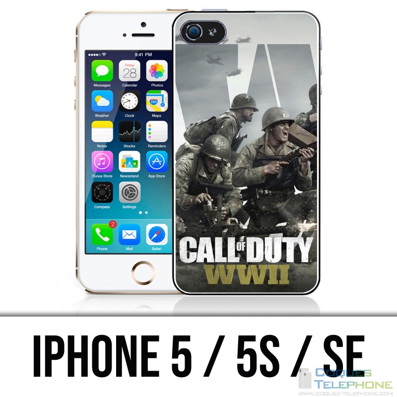 Coque iPhone 5 / 5S / SE - Call Of Duty Ww2 Personnages