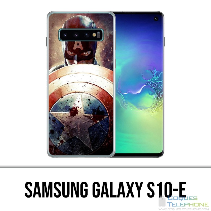 Carcasa Samsung Galaxy S10e - Captain America Grunge Avengers