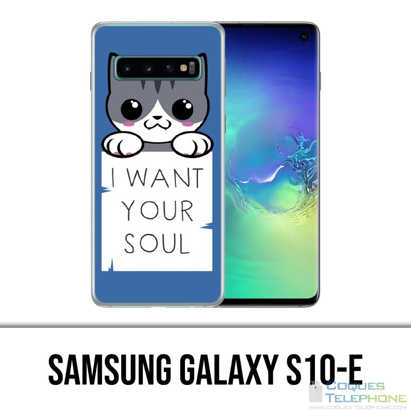 Coque Samsung Galaxy S10e - Chat I Want Your Soul