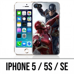 Funda iPhone 5 / 5S / SE - Capitán América Iron Man Avengers Vs