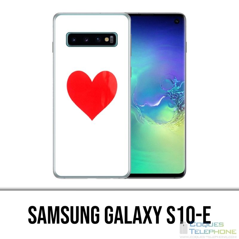 Carcasa Samsung Galaxy S10e - Corazón Rojo