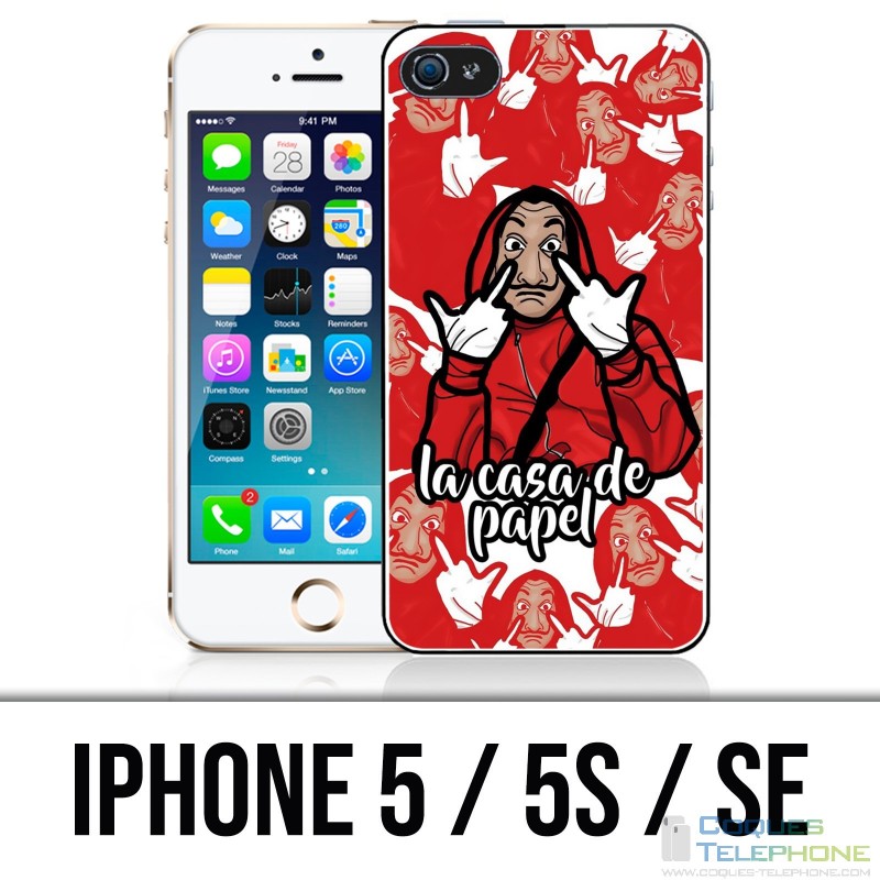 Coque iPhone 5 / 5S / SE - Casa De Papel Cartoon