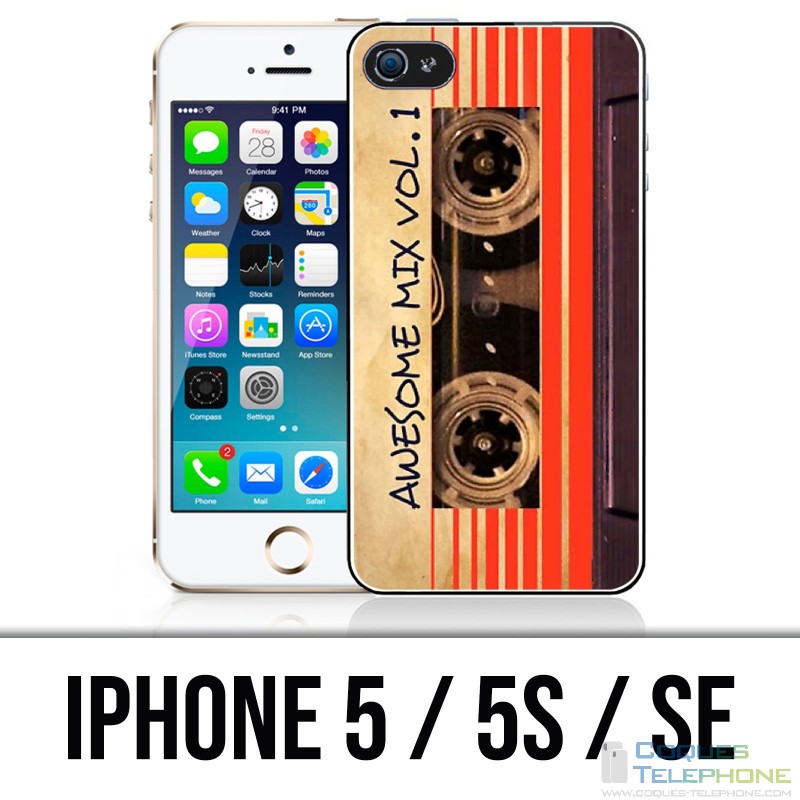 IPhone 5 / 5S / Case Vintage Guardians The Galaxy Audio Cassette