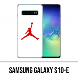 Custodia Samsung Galaxy S10e - Jordan Basketball Logo bianca